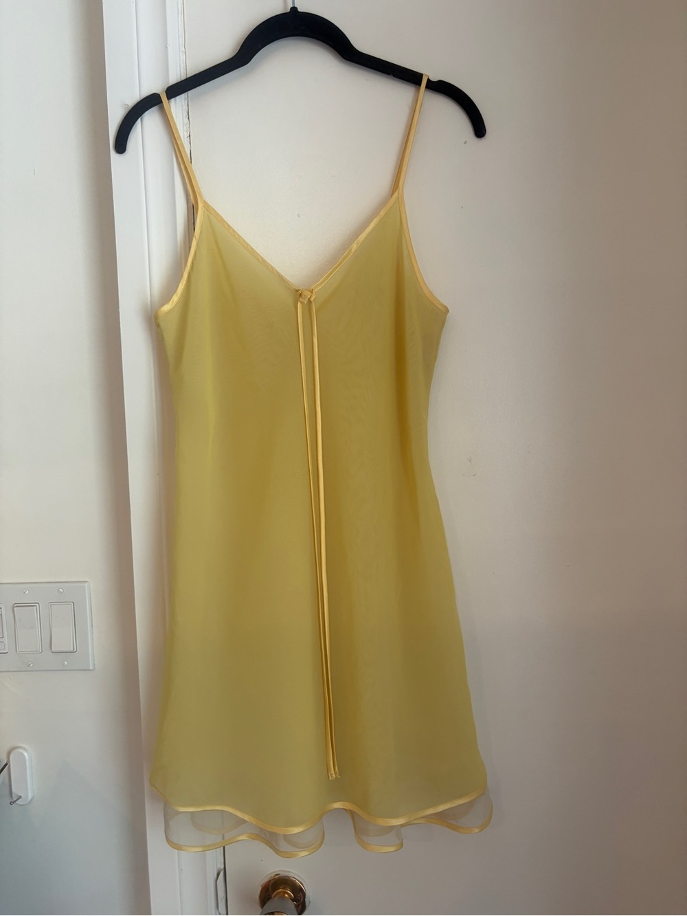 Vintage Women's Yellow Slip Dress night gown